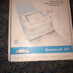 iRobot Brava Jet floor cleaner. Used once.